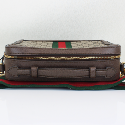 GUCCI GG Supreme Monogram Web Boston Bag - Image 9