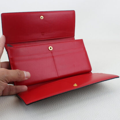 MCM Large Trifold Wallet in Visetos - Image 4