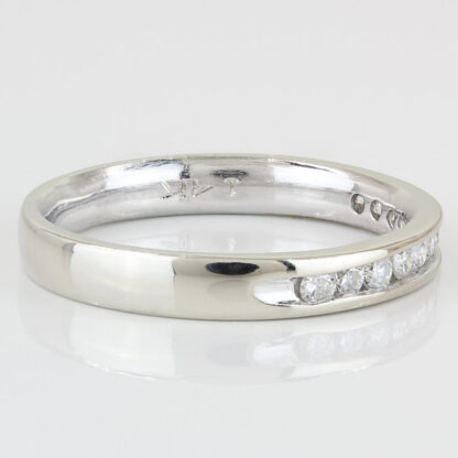 14KWG Diamond Anniversary Band Bridal Wedding Ring - Image 3