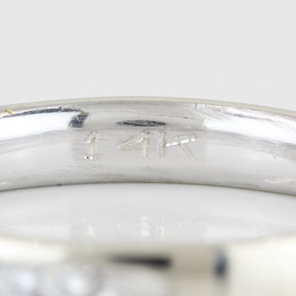 14KWG Diamond Anniversary Band Bridal Wedding Ring - Image 5