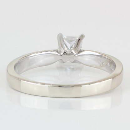 18KWG Solitaire Princess Diamond Wedding Engagement Ring by Reed & Barton - Image 4