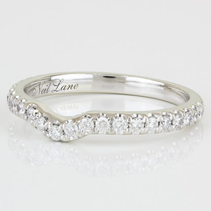 14KWG Diamond Contour Bridal Wedding Band by Neil Lane - Image 2