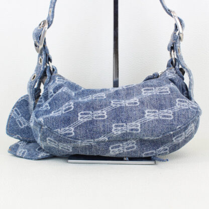 Balenciaga Le Cagole Blue Denim XS Shoulder Bag - Image 3