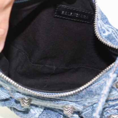 Balenciaga Le Cagole Blue Denim XS Shoulder Bag - Image 7