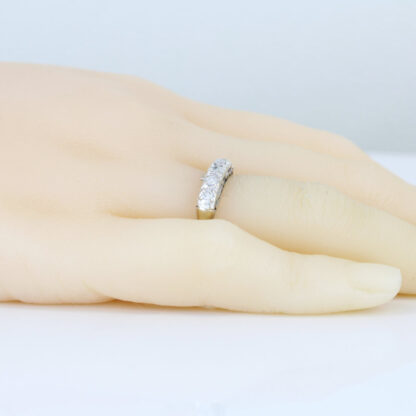 C. 1950 14KWG Diamond Anniversary Band/ Bridal Wedding Ring By Memento - Image 8