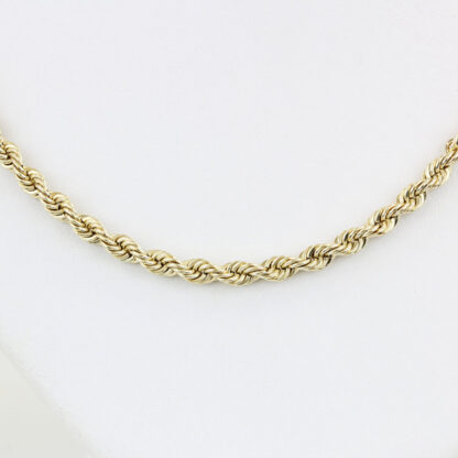 14KYG 26.25 Inch Rope Chain Necklace 3mm-Solid - Image 2