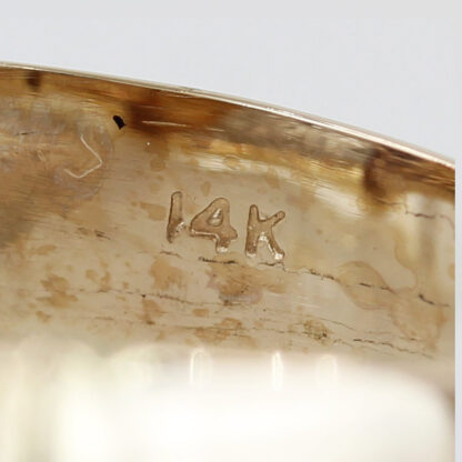 Vintage 14K Two-Tone Gold Diamond Band Ring - Image 5