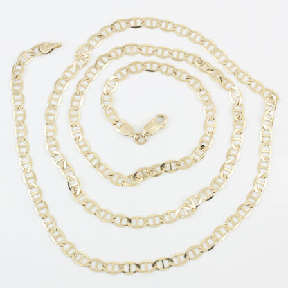 14KYG 24.5inch Mariner Anchor Link Chain Necklace - Image 5
