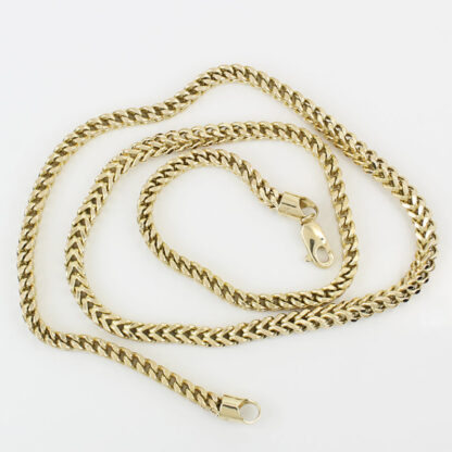 14KYG Franco Link Cuban Foxtail Chain Necklace 20inch - Image 4