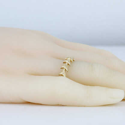14K Gold Koi Fish Mermaid Tail Eternity Band Ring Dean Fantasy Jewelry by BaYou - Image 3