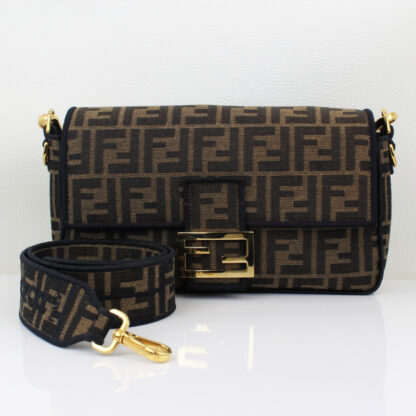 Fendi FF Jacquard 1974 Medium Baguette Roma Amor Collection