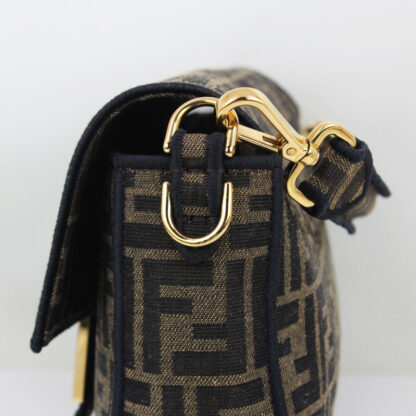 Fendi FF Jacquard 1974 Medium Baguette Roma Amor Collection - Image 7