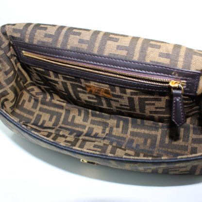 Fendi FF Jacquard 1974 Medium Baguette Roma Amor Collection - Image 12