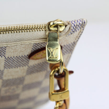 Louis Vuitton Neverfull MM Damier Azur Pochette Pouch Wristlet - Image 4