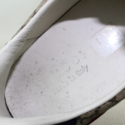 Gucci Ace GG Supreme Red Low Top Sneaker Beige - Size 6.5/7 US M - Image 8