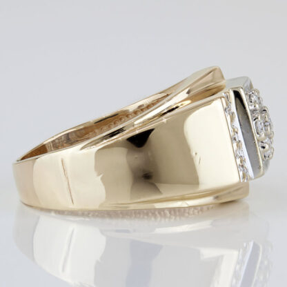 Vintage Mens 14KYG Diamond Statement Ring by Star Diamond Group - Image 4