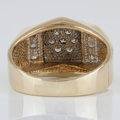 Vintage Mens 14KYG Diamond Statement Ring by Star Diamond Group - Image 5