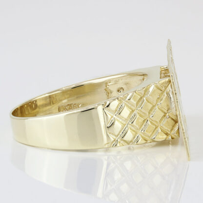 10KYG $100.00 One Hundred Dollar Tree Bill Benjamin Franklin Statement Ring - Image 3