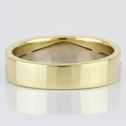 18K Two-Tone Gold Split Contour Wave Ring Band by Krementz & Co. - Image 4