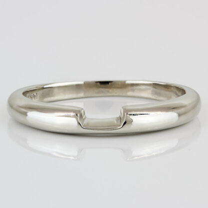 14K White Gold Half Carat Emerald-Cut Diamond 2 Piece Wedding Set Band & Ring - Image 6