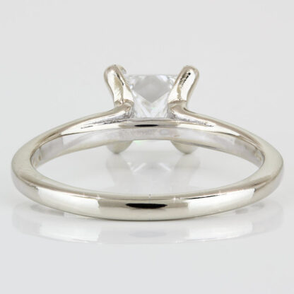 14KWG Princess Cut Solitaire Diamond Engagement Ring - Image 4