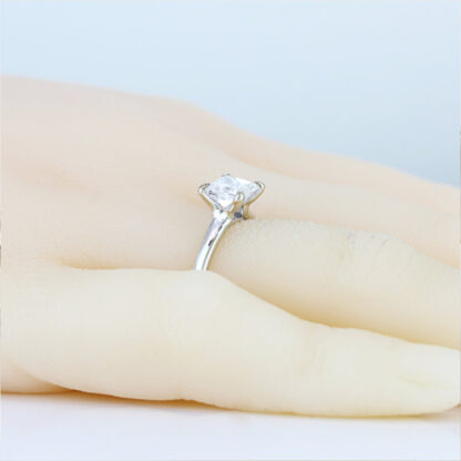 14KWG Princess Cut Solitaire Diamond Engagement Ring - Image 6