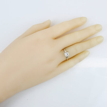 14KWG Princess Cut Solitaire Diamond Engagement Ring - Image 7