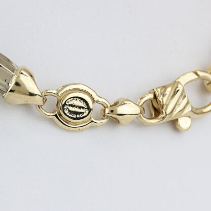 14K Two-Tone Gold Figarope Heavy Link Chain Necklace Figaro Rope by Cento Group - Image 2