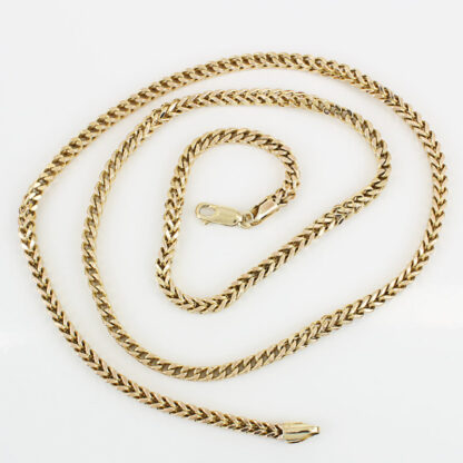 10KYG Franco Link Chain Necklace 24.9" 4MM - Image 5