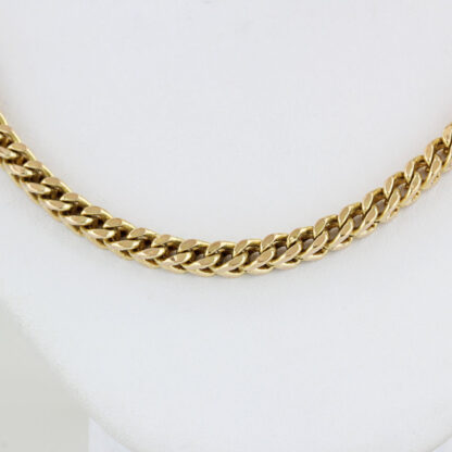 10KYG Franco Link Chain Necklace 24.9" 4MM - Image 2