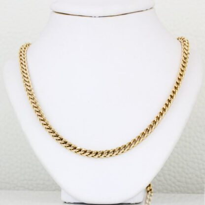 10KYG Franco Link Chain Necklace 24.9" 4MM - Image 3