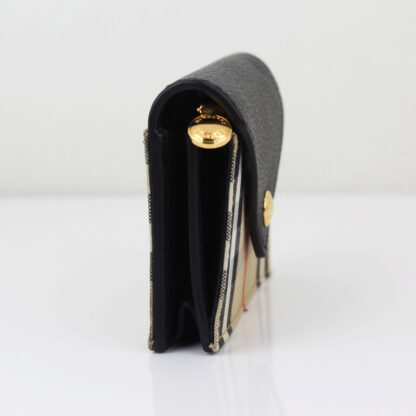 Burberry Jade Mini Vintage Check Card Case w/Gold Chain - Image 3