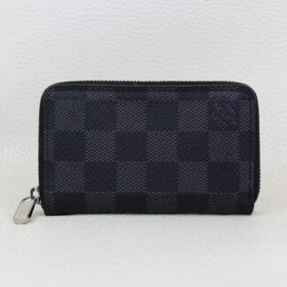 Louis Vuitton Damier Graphite Zippy Coin Purse Compact Zip Around Wallet
