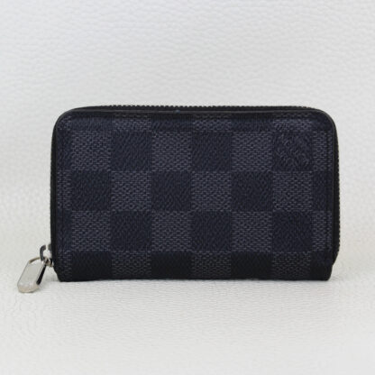 Louis Vuitton Damier Graphite Zippy Coin Purse Compact Zip Around Wallet