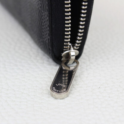 Louis Vuitton Damier Graphite Zippy Coin Purse Compact Zip Around Wallet - Image 7