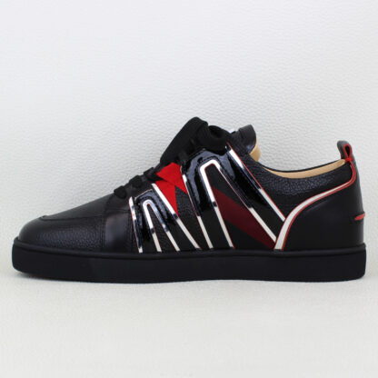 Christian Louboutin Grained Calfskin Vida Viva Sneakers w/Overshoes - Size 41/8M - Image 2