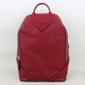 MCM Duke Red Leather Backpack