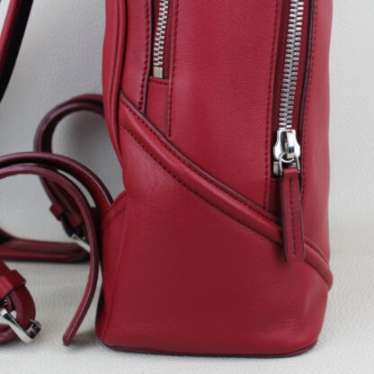 MCM Duke Red Leather Backpack - Image 4