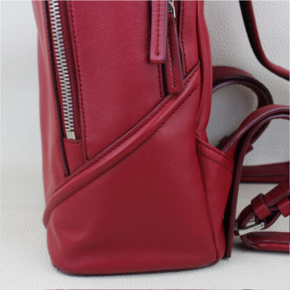 MCM Duke Red Leather Backpack - Image 7