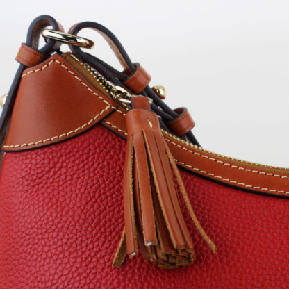 Dooney & Bourke Pebble Grain Red Hobo Shoulder Bag - Image 6
