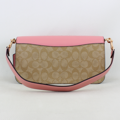 Coach Powder Pink Morgan Shoulder Bag in Signature Canvas - Image 2