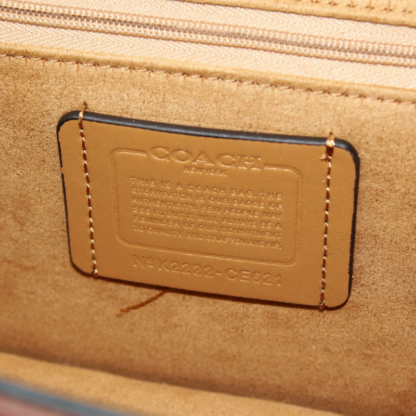 Coach Powder Pink Morgan Shoulder Bag in Signature Canvas - Image 11