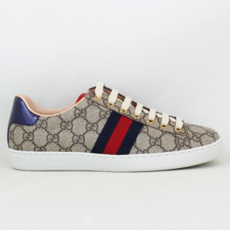 Gucci GG Supreme Monogram Women's Ace Low-Top - Size 38/8W
