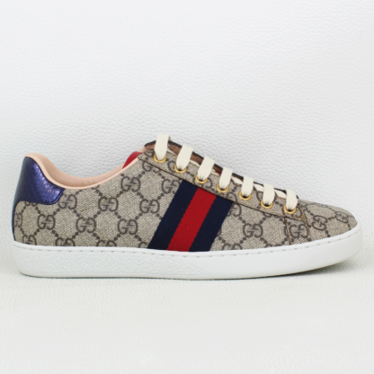 Gucci GG Supreme Monogram Women's Ace Low-Top - Size 38/8W