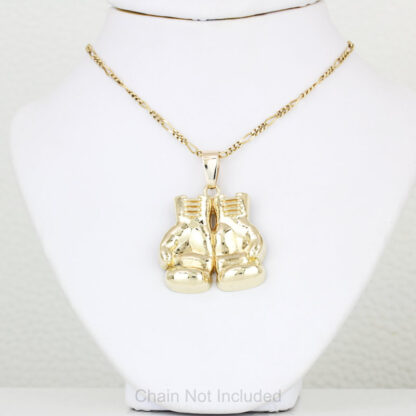 10K Yellow Gold Golden Gloves Hanging Boxing Gloves Pendant/Charm - Image 4