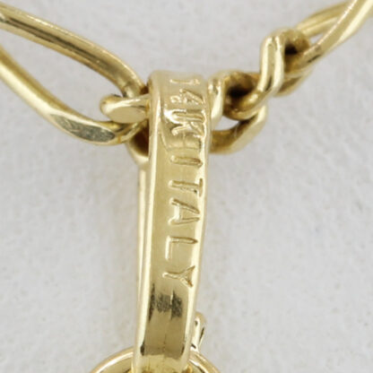 14K Yellow Gold Saxophone Instrument Pendant Charm - Image 5