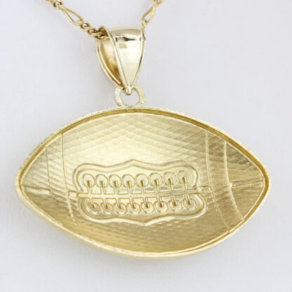 10 Karat Yellow Gold Large NFL Football Sports Pendant - Image 3