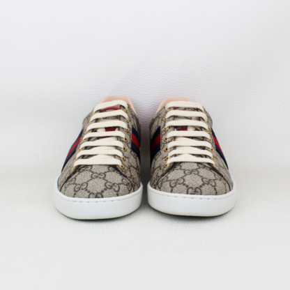 Gucci GG Supreme Monogram Women's Ace Low-Top - Size 38/8W - Image 6