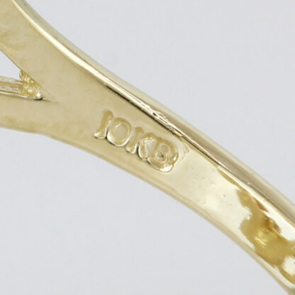 10K Yellow Gold Rolex Watch Style Heart Ring - Image 5