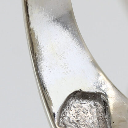 14K White Gold Men's 1 Carat Princess-Cut Diamond Statement Ring - Image 5